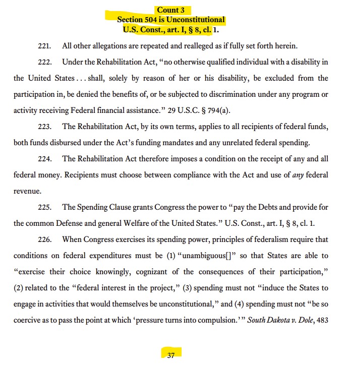 What’s the Deal with the Section 504 Lawsuit?